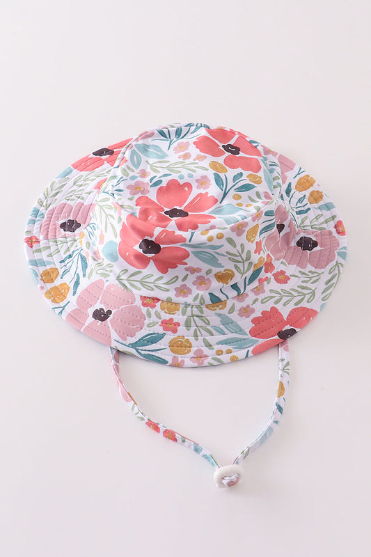 Floral Print Sun Hat