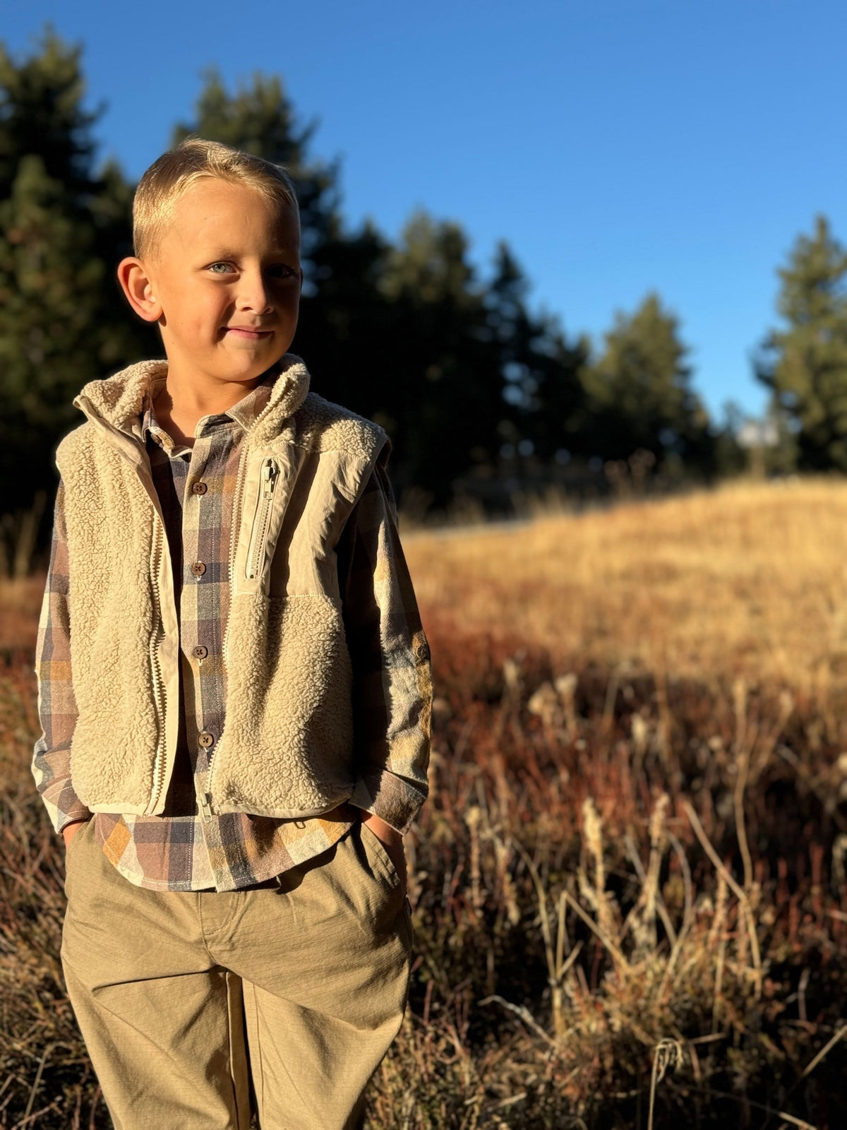 Me & Henry | Gilt Sherpa Vest