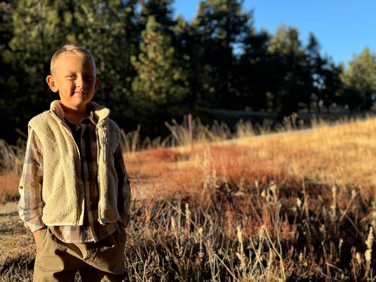 Me & Henry | Gilt Sherpa Vest
