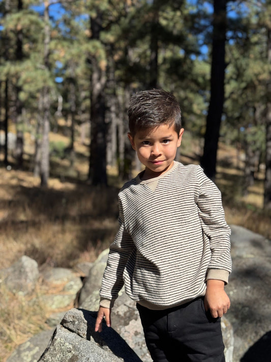 Me & Henry | Tarquin Sweatshirt - Black & Beige