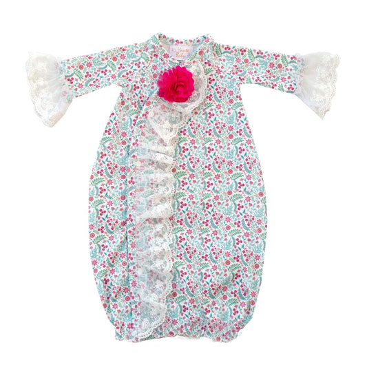 Haute Baby | Gown, Headband, and Blanket - Pretty Bloom