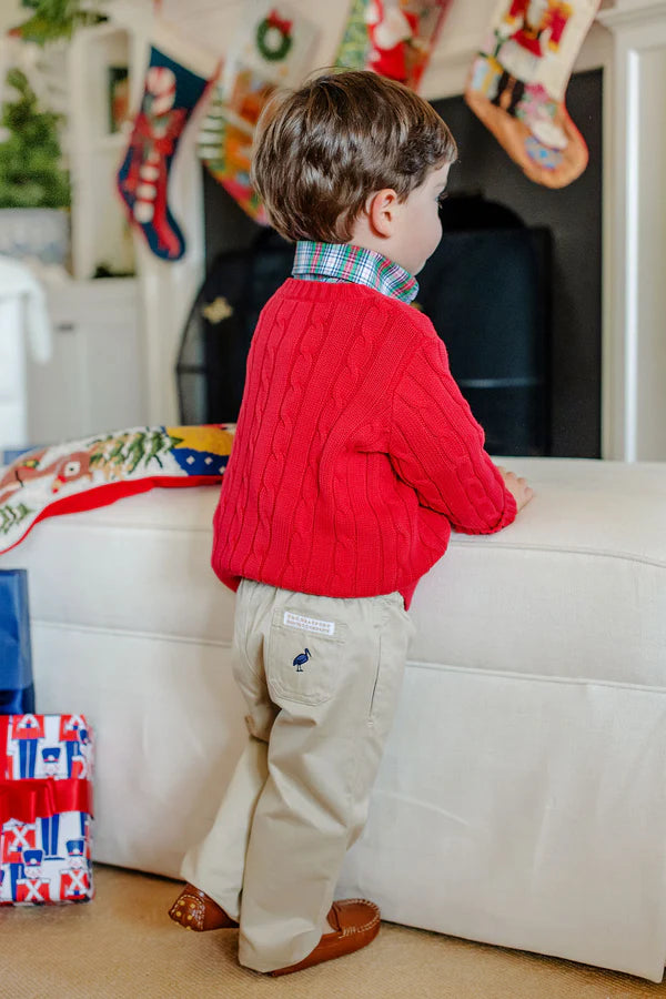 TBBC | Sheffield Pants (Twill) - Keeneland Khaki with Nantucket Navy Stork