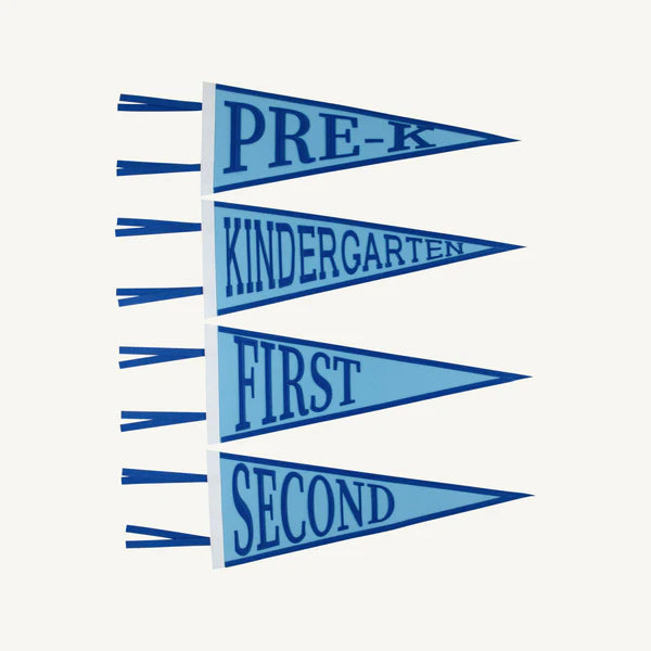 TBBC | Picture Perfect Pennants - Brookline Blue/Rockefeller Royal/Worth Ave White
