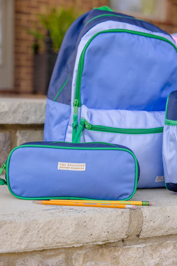 TBBC | Peyton Pencil Pouch - Barbados Blue