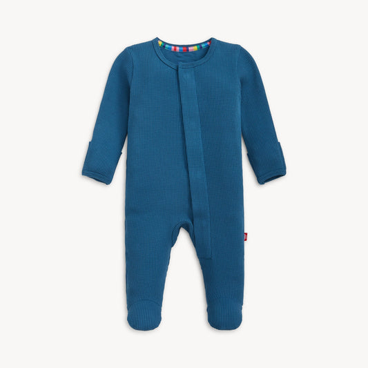 Magnetic Me | Dark Blue Waffle Footie