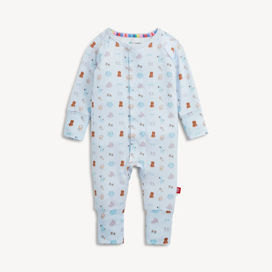 Magnetic Me | Nursery Nostalgia Blue Modal Footie