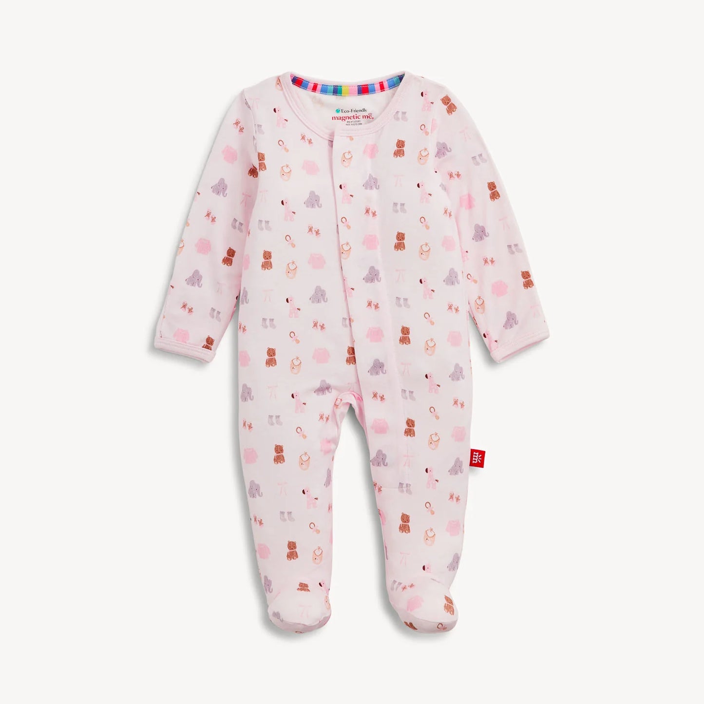 Magnetic Me | Nursery Nostalgia Pink Modal Footie