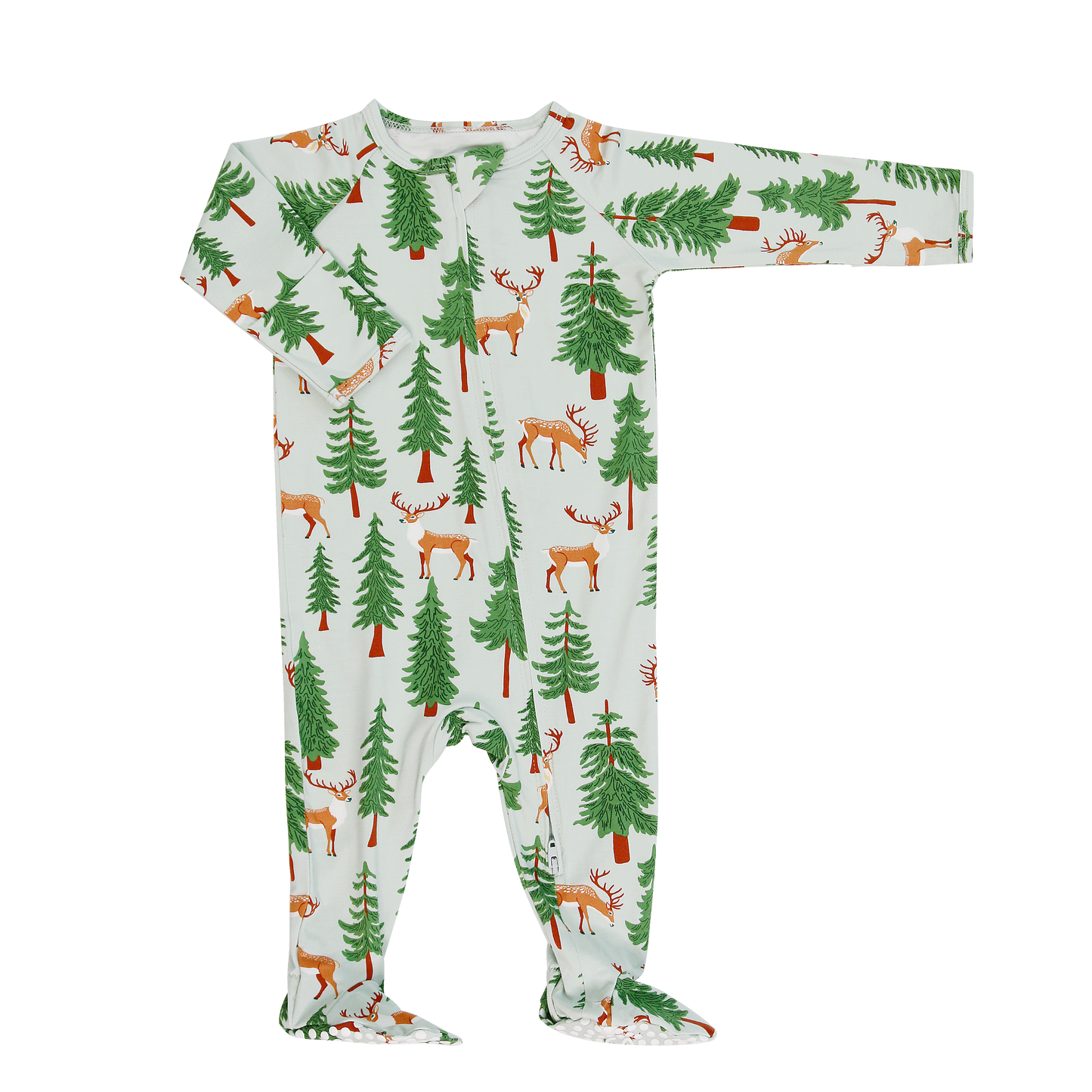 Sweet Bamboo - Zipper Footie - What A Stud