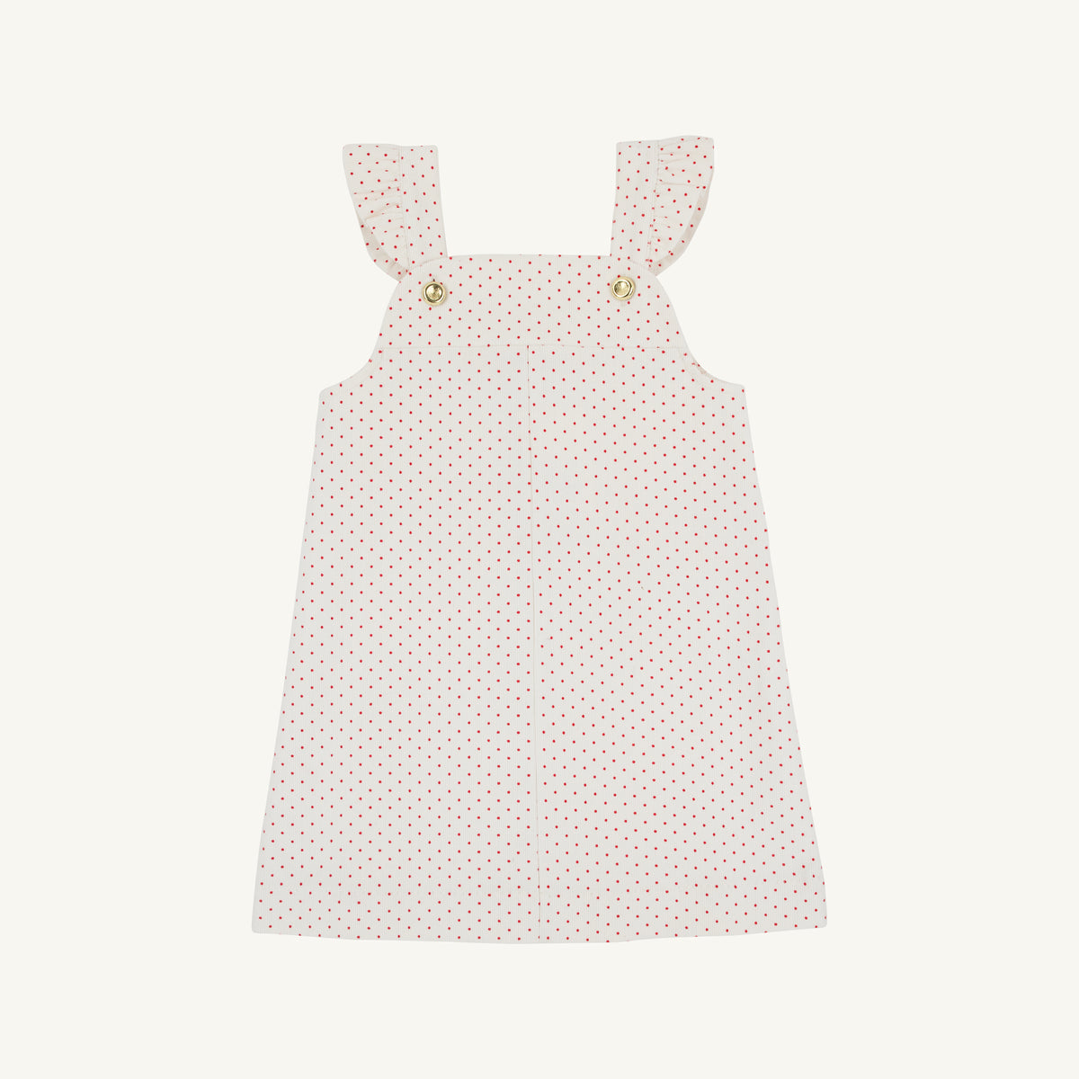 TBBC | Julia Jumper (Corduroy) - Palmetto Pearl with Richmond Red Microdot