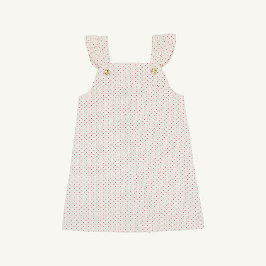 TBBC | Julia Jumper (Corduroy) - Palmetto Pearl with Richmond Red Microdot