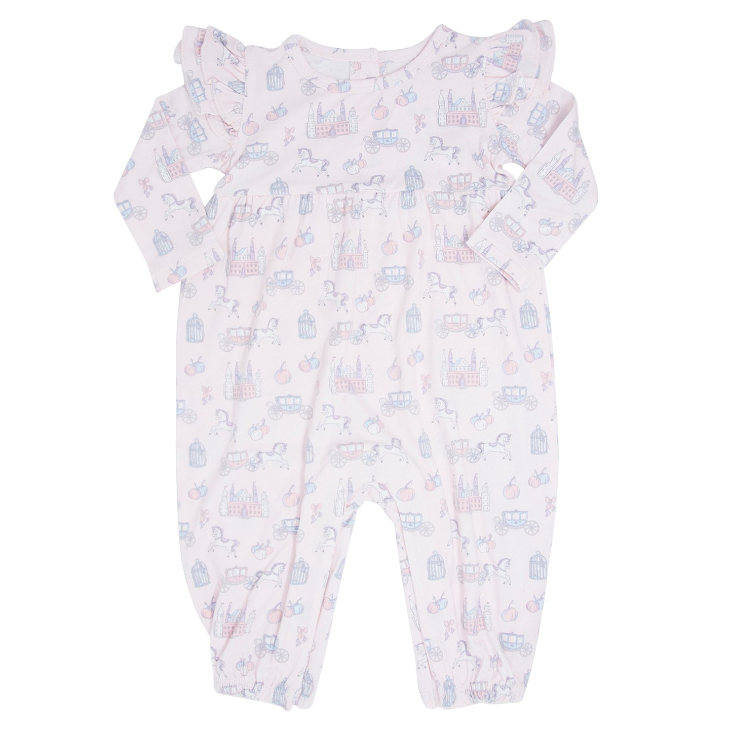 Sweet Bamboo - Long Sleeve Flutter Sleeve Romper - Fairy Godmother