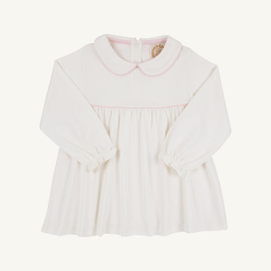 TBBC | Maude's A Line Top - Palmetto Pearl with Palm Beach Pink