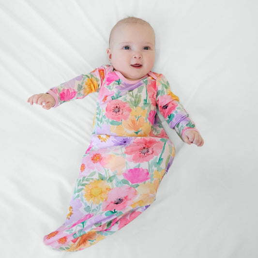 Watercolor Meadow Infant Gown