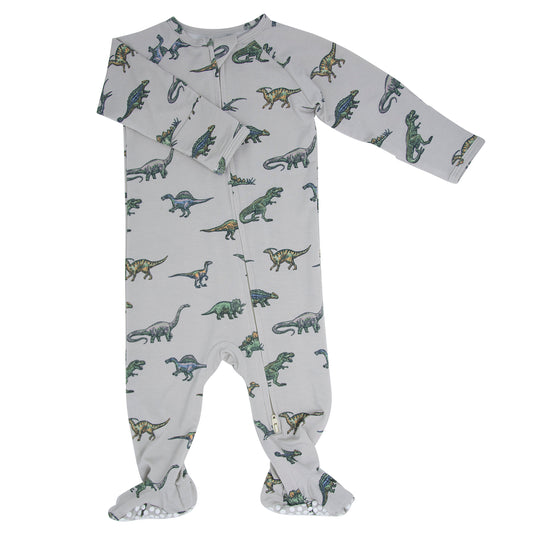 Sweet Bamboo | Zipper Footie - Legendary Dinos