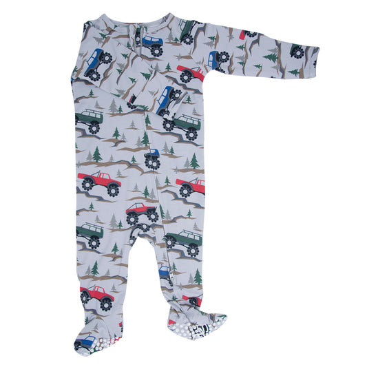 Sweet Bamboo | Zipper Footie - Over The River