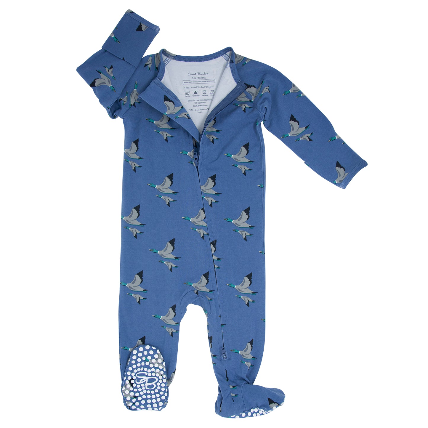 Sweet Bamboo | Zipper Footie - Elmer Fudd