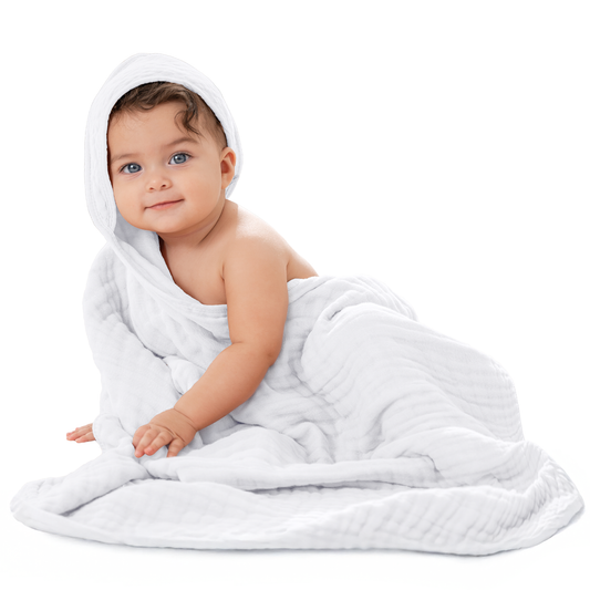 6 Layer Muslin Hooded Towel