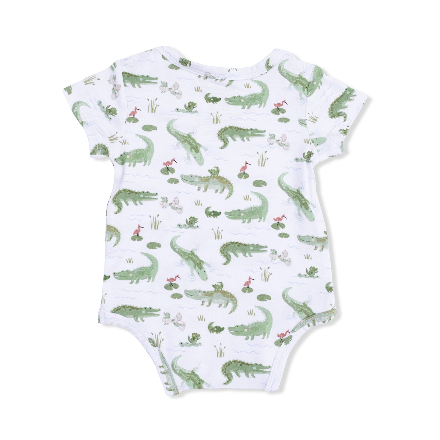 Angel Dear | Crayon Alligators - Short Sleeve Bodysuit