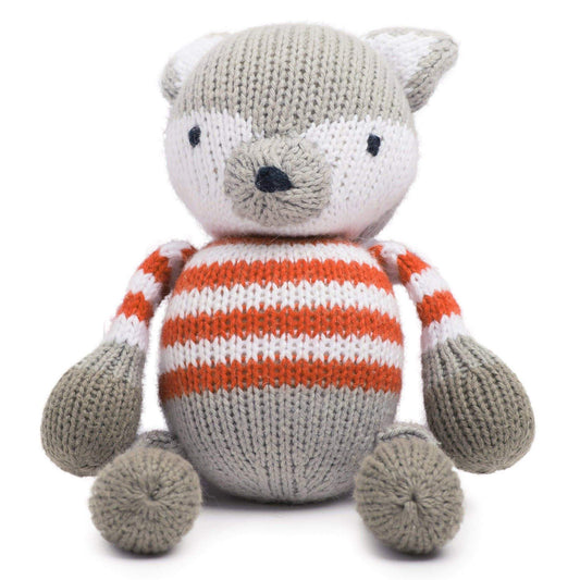 Organic cotton rattle buddy | finley the fox