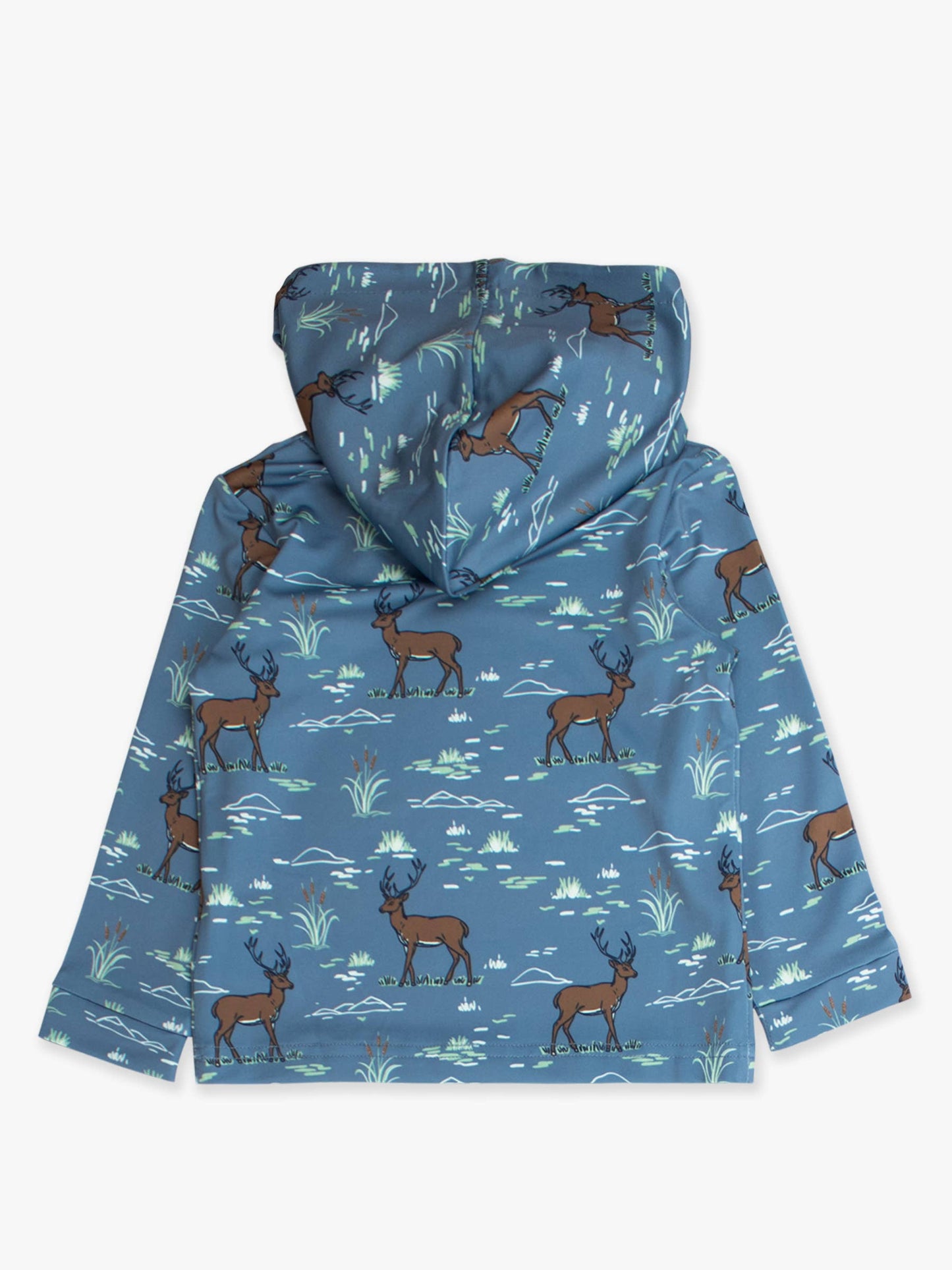 RuffleButts + RuggedButts - Boys Deer Antler Adventure Performance Hooded Shirt