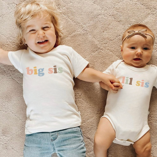 organic cotton tee | big sis