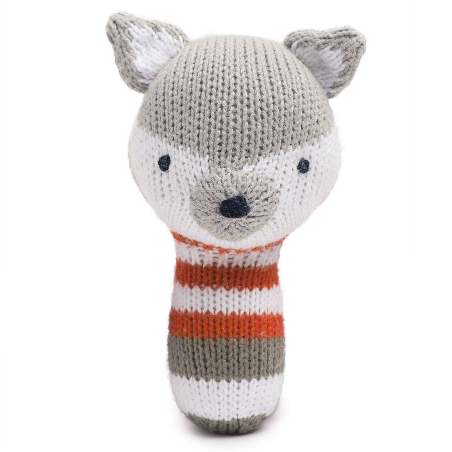 Organic cotton Mini rattle | finley the fox