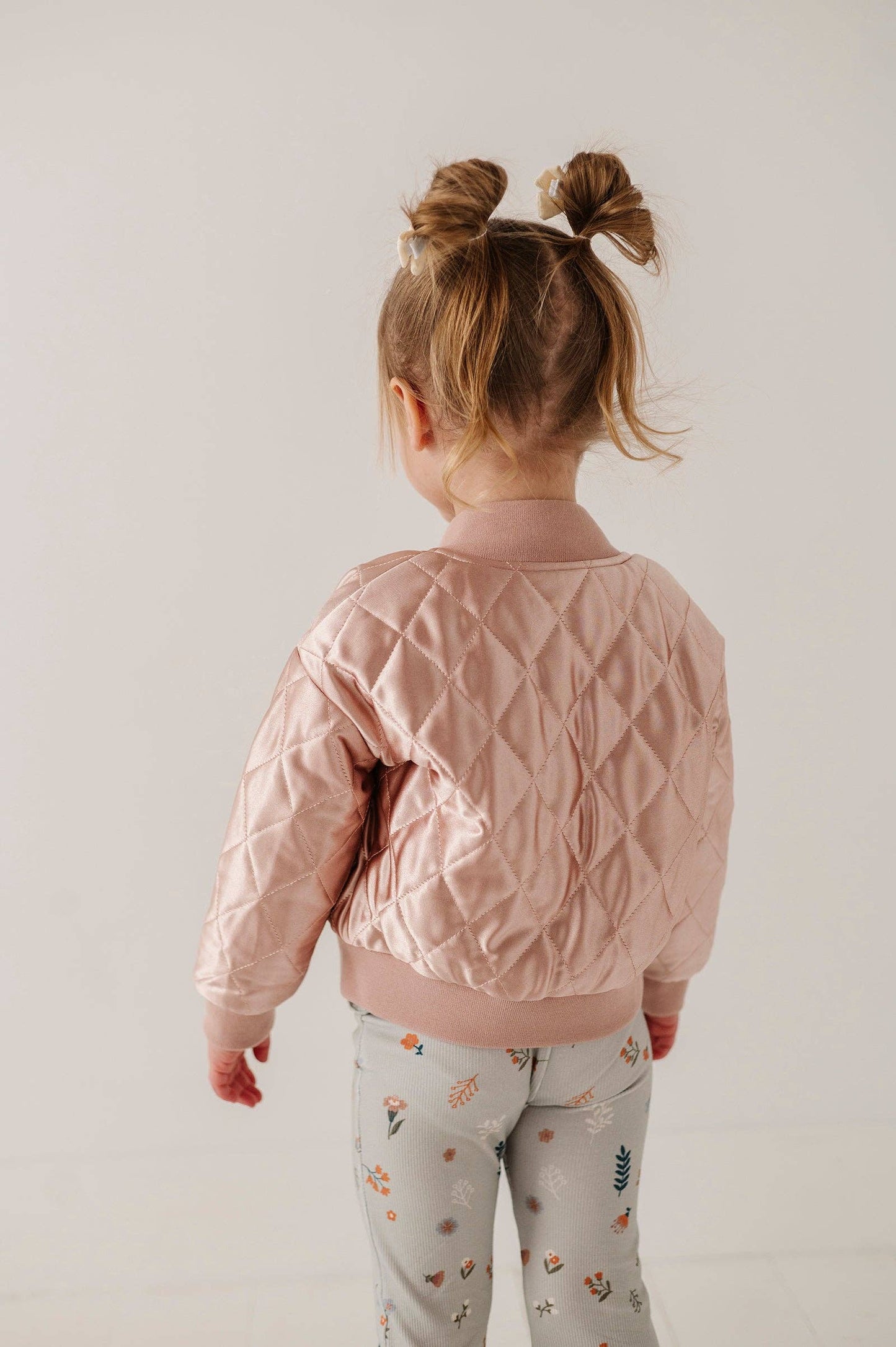 Quilted Bomber Jacket | Misty Rose