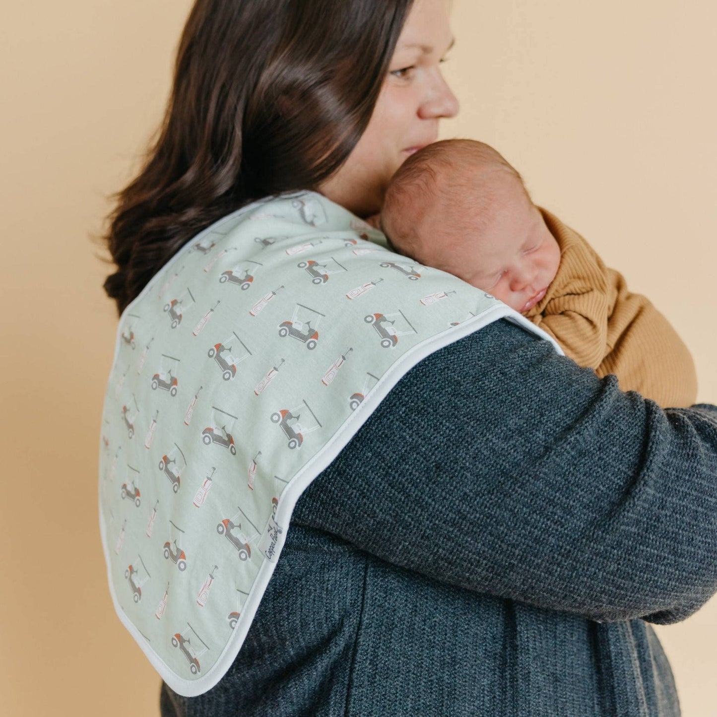 Copper Pearl | 3 Pack Premium Burp Cloths - Bogey
