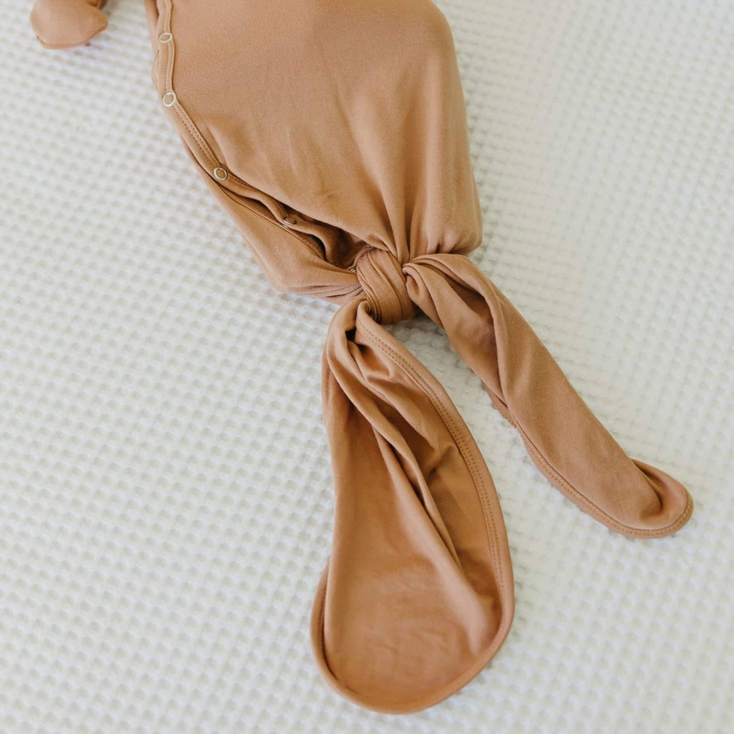 Copper Pearl | Newborn Knotted Gown - Pecan