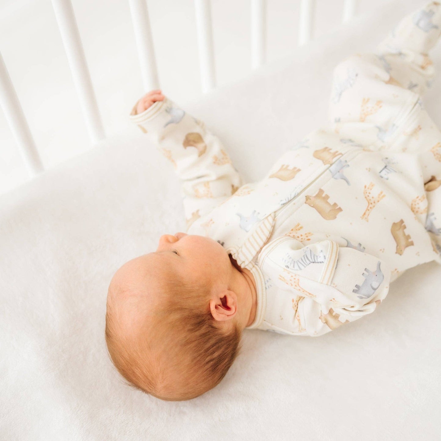Magnolia Baby | Safari Zip Footie