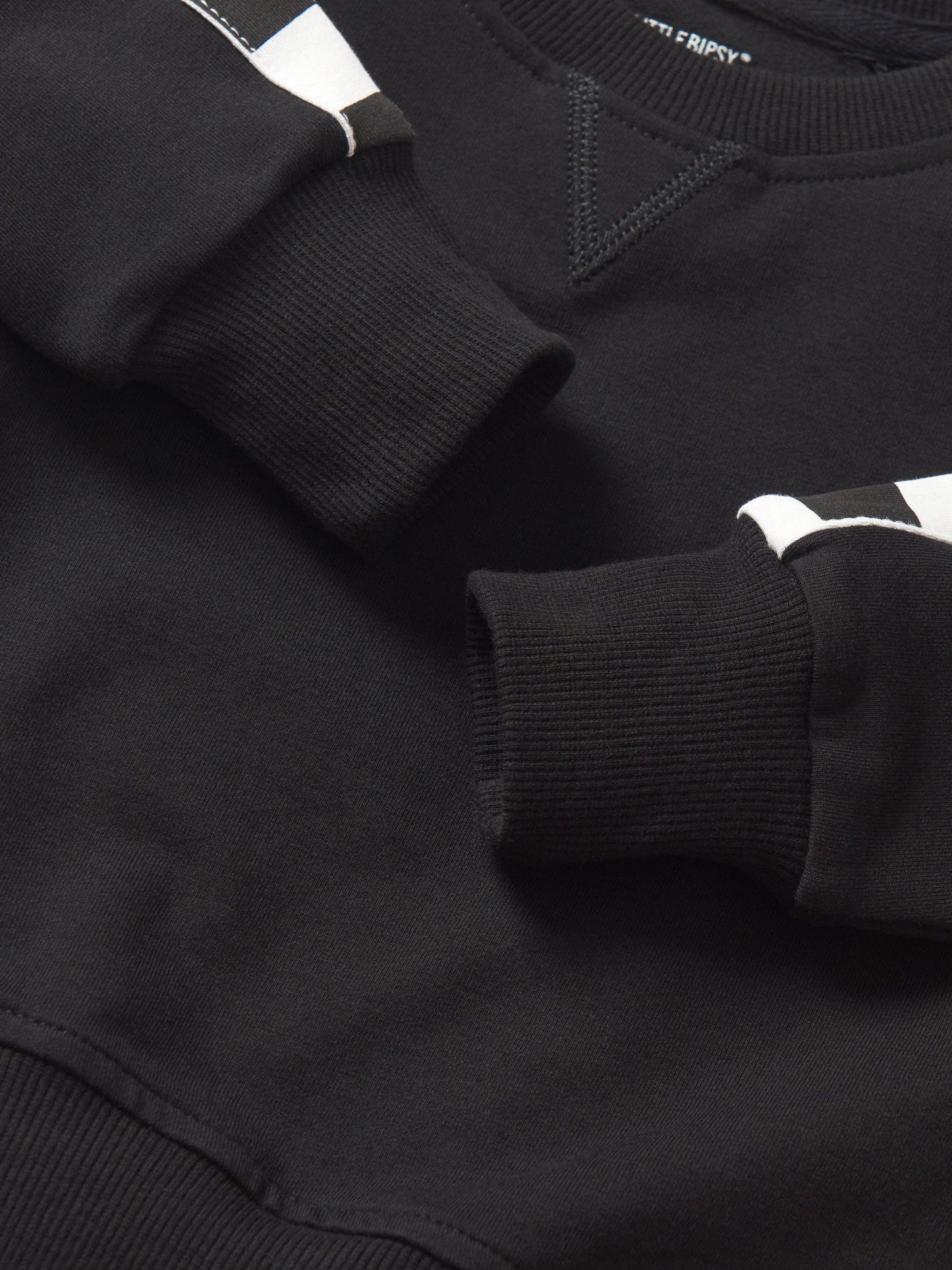 Side Checkered Joggers and Pullover Set