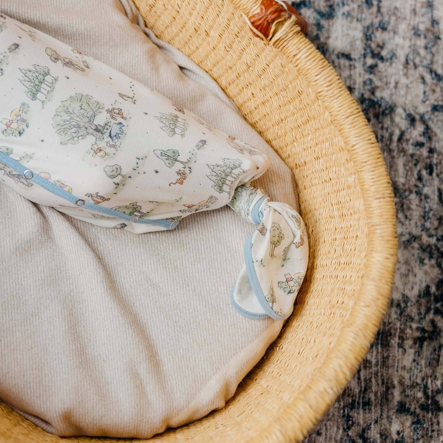 Copper Pearl | Newborn Knotted Gown - Hundred Acre Wood