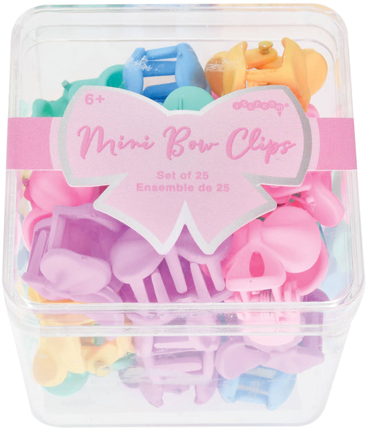 Mini Bows Hair Clip Set