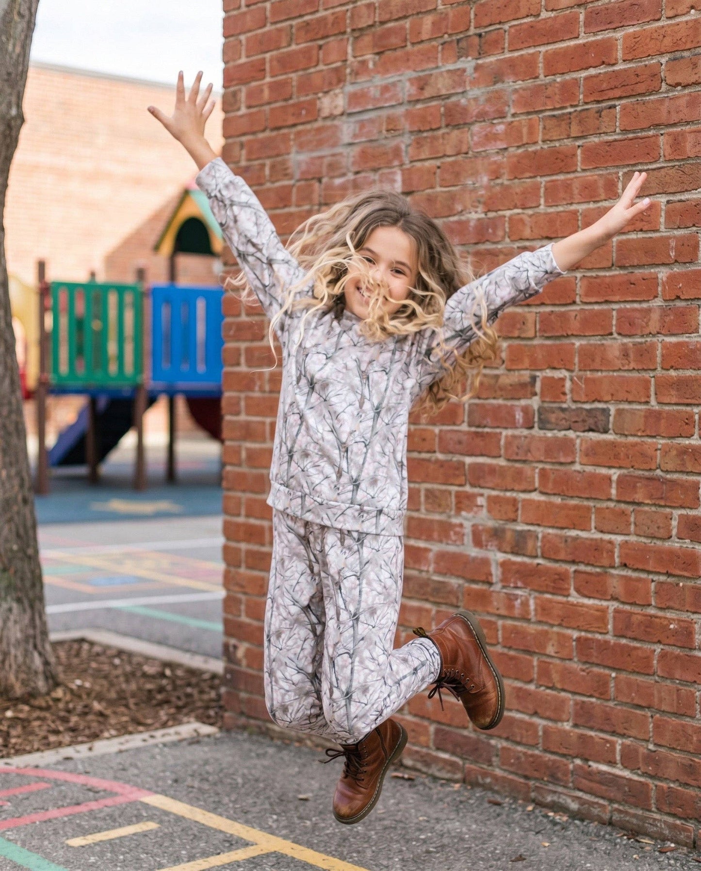 Ava Winter Woodland Camo Lounge Set