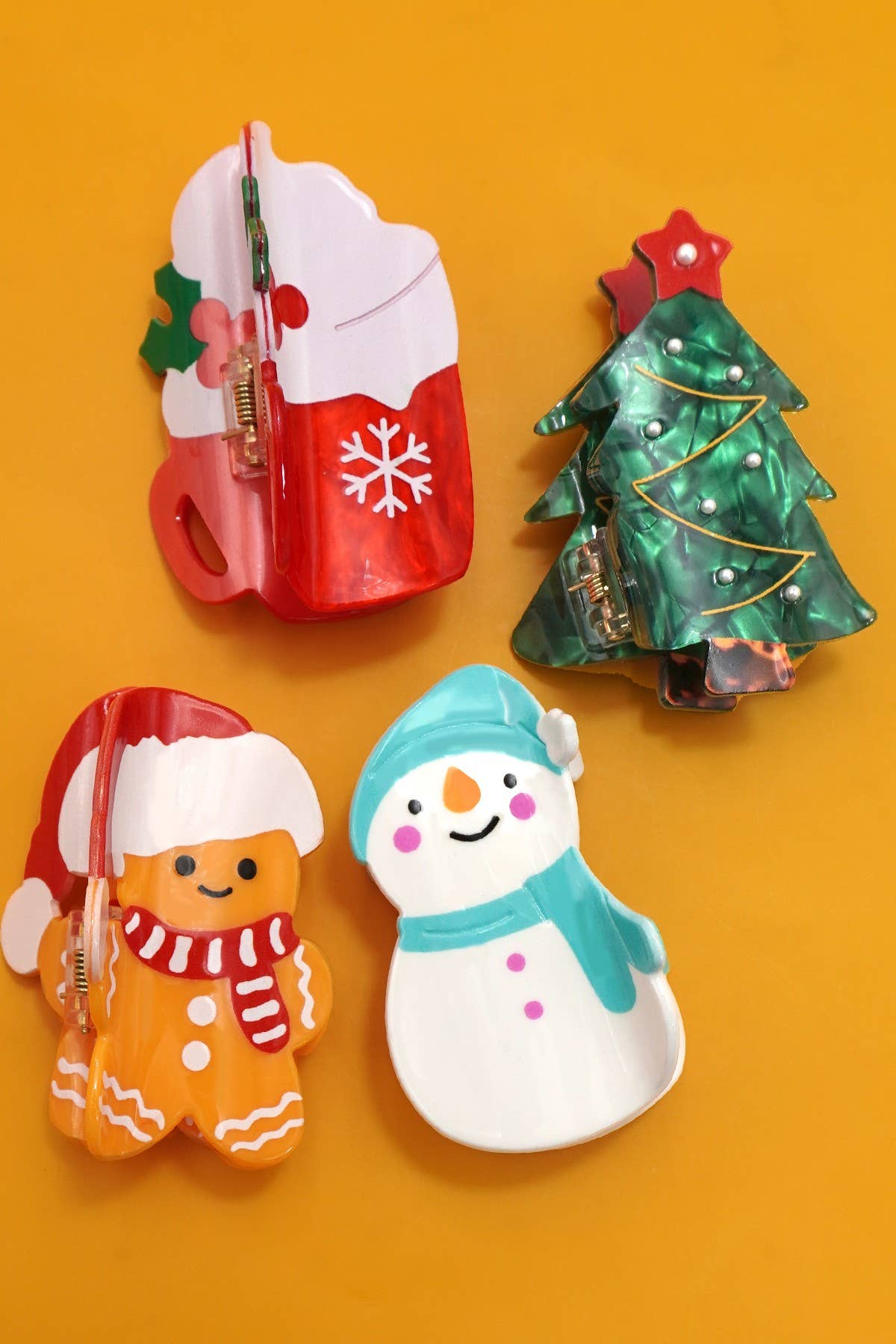 Christmas Hair Claw Clips