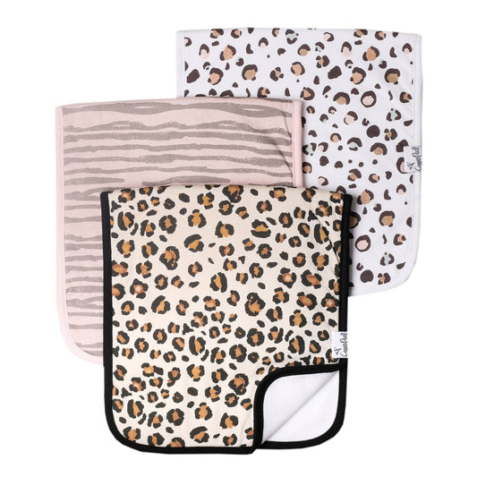 Copper Pearl | 3 Pack Premium Burp Cloths - Zara