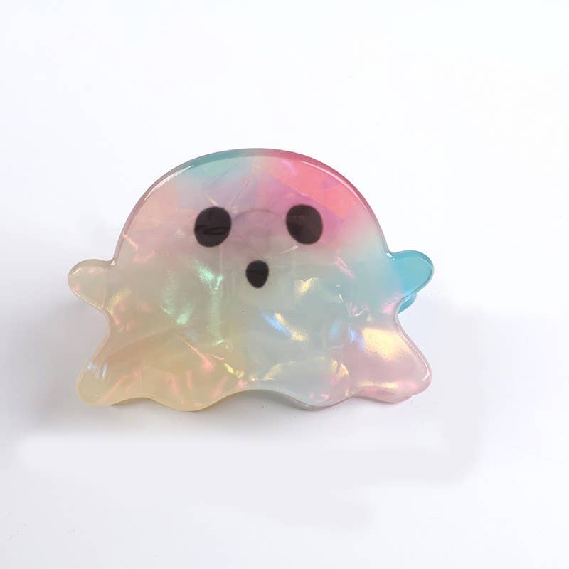 Halloween Ghost Hair Claw Clips