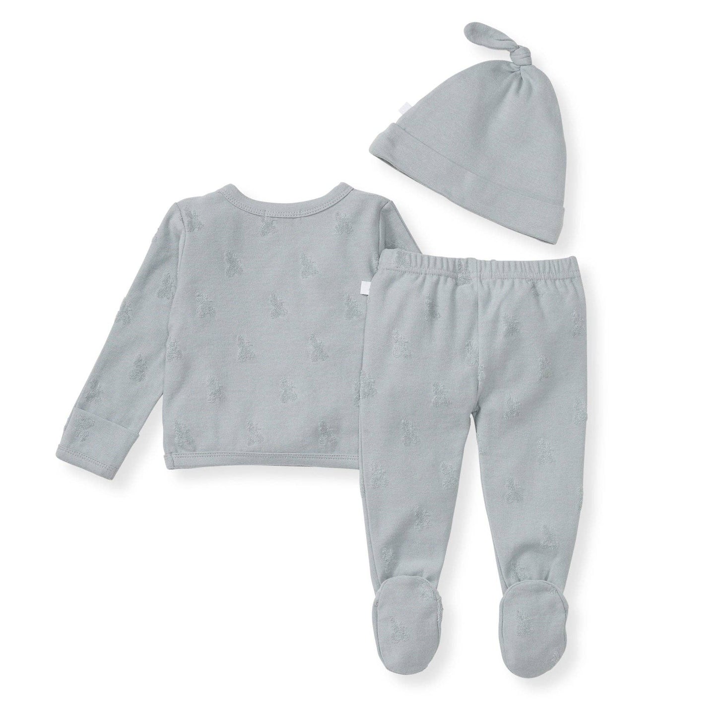 Raised Bee Terry Take Me Home 3 Piece Set - Quarry | Organic Cotton