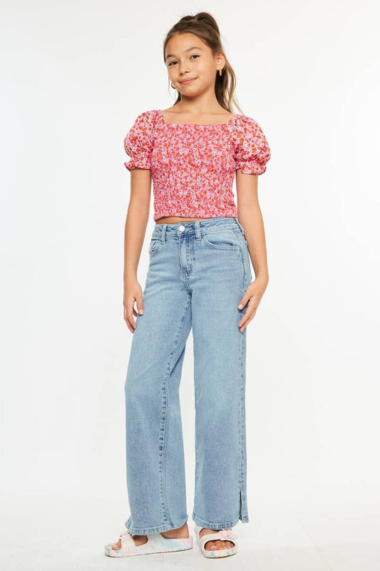 Kan Can USA - Aurora High Rise Wide Leg Jeans