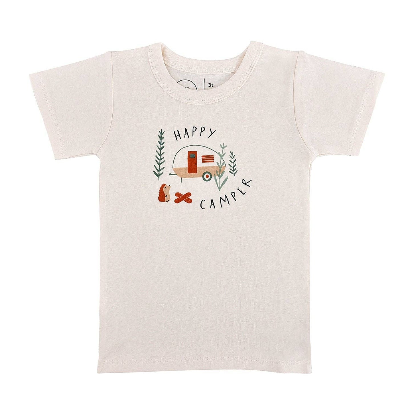 organic cotton tee | happy camper
