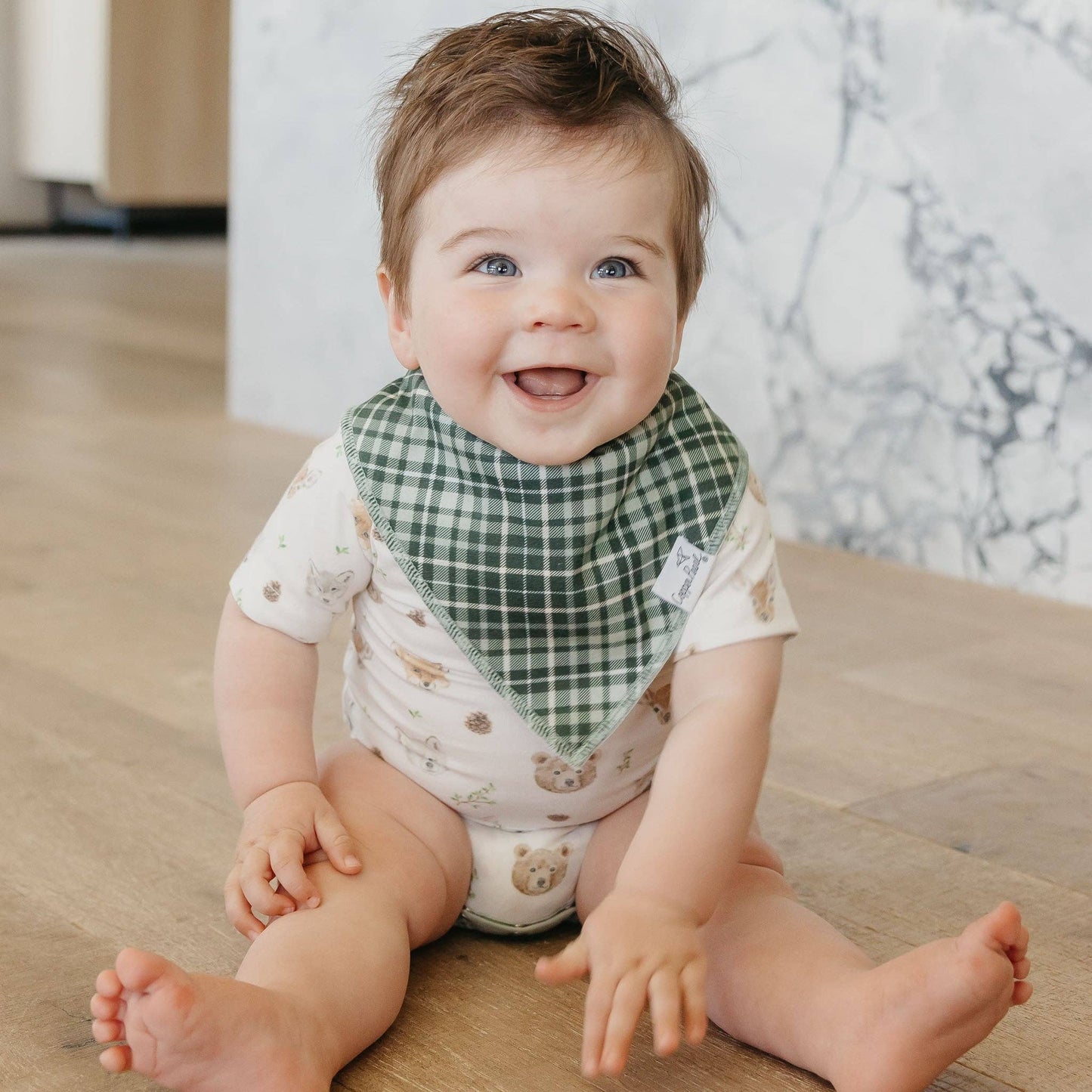 Copper Pearl | 4 Pack Baby Bandana Bibs - Wilder