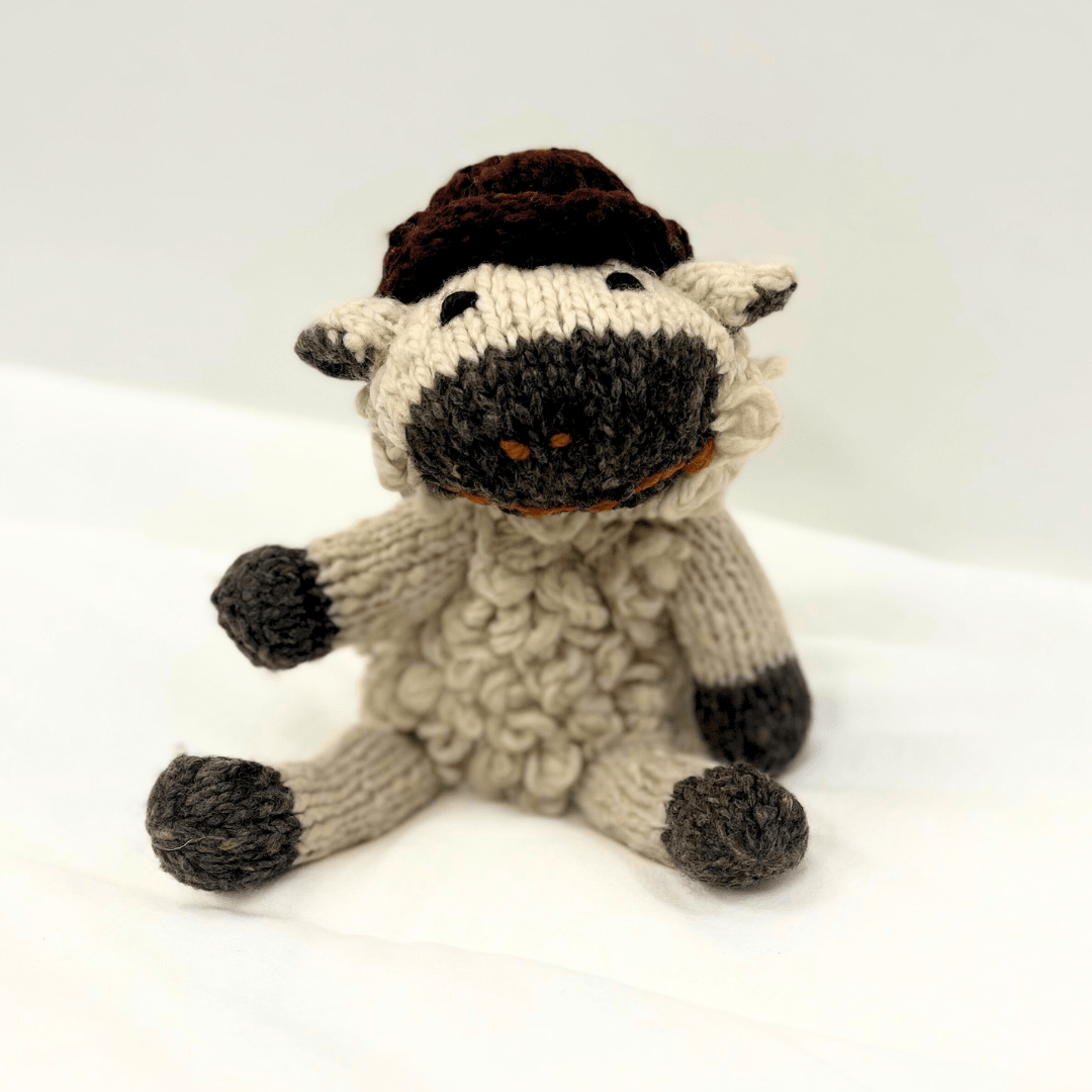 Organic Wool Knit Buddy  | Sawyer the Sheep