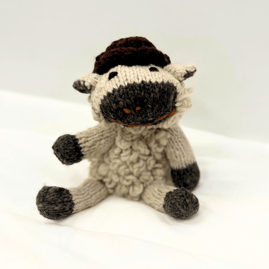 Organic Wool Knit Buddy  | Sawyer the Sheep