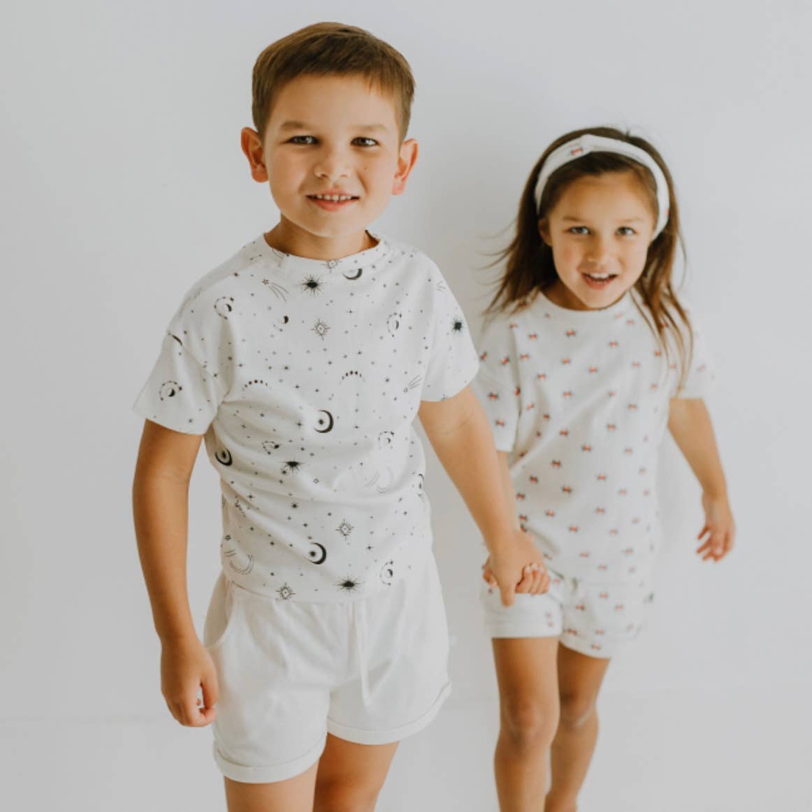 Finn + Emma - Baby kid organic shorts | Ivory