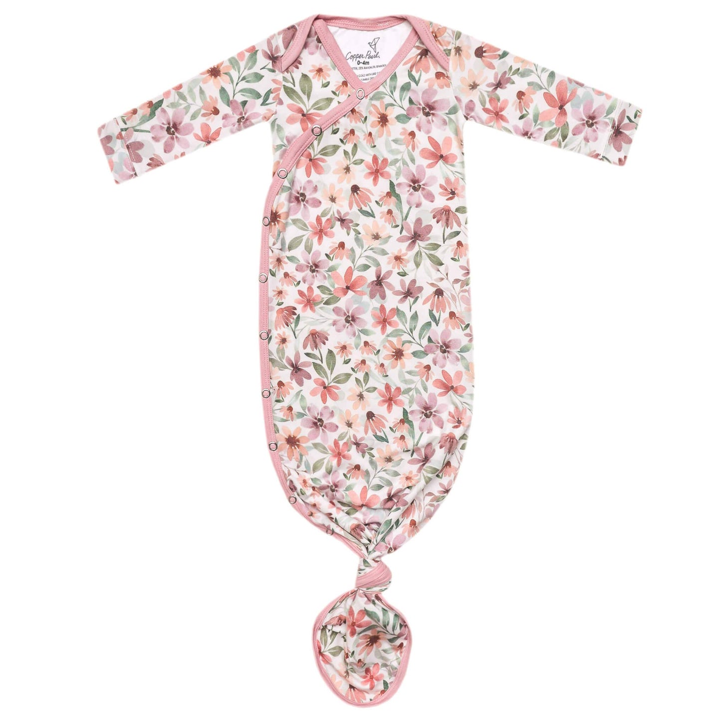 Copper Pearl | Newborn Knotted Gown - Natalie