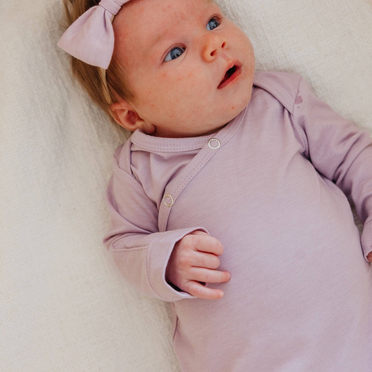 Copper Pearl | Newborn Knotted Gown - Lily