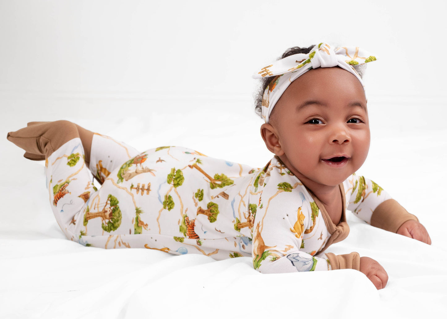 Oh Bother, It's Bedtime Bamboo Zipper Romper