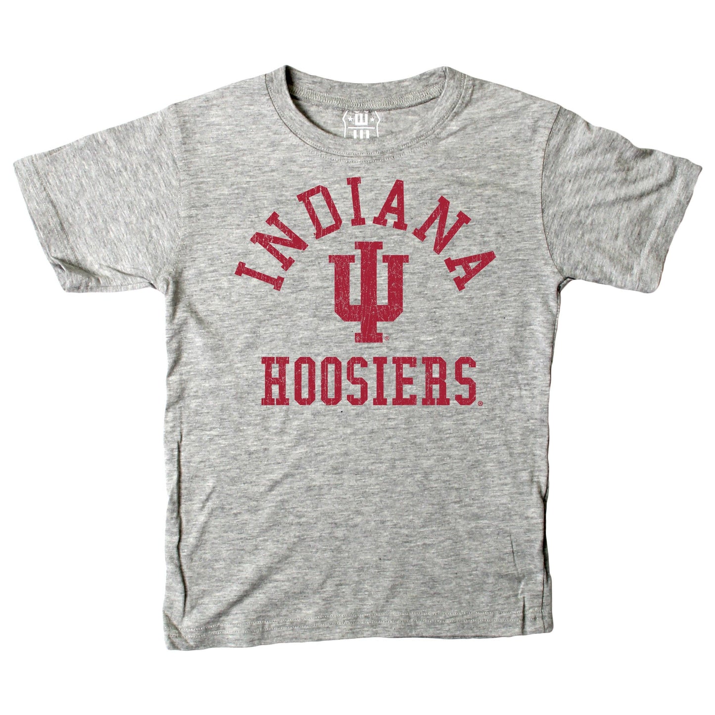 Indiana Hoosiers NCAA Kids S/S Organic Cotton Tee Shirt-Heather