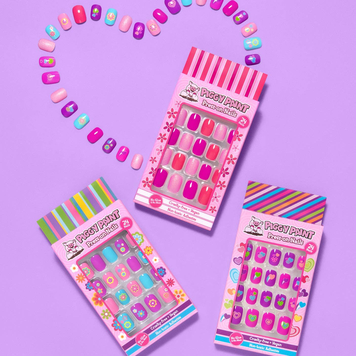 Piggy Paint - Pretty in Pink Press-on Nails