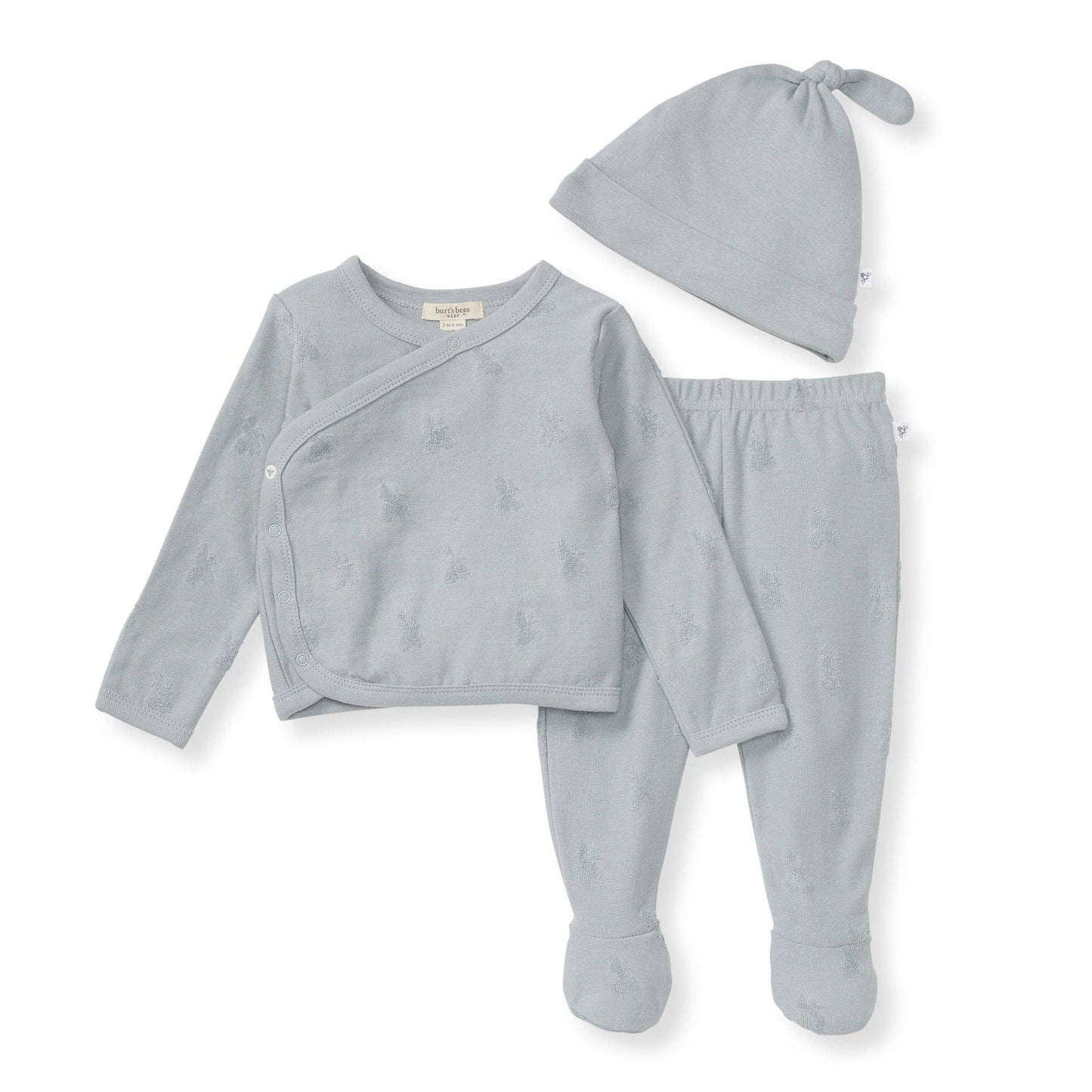 Raised Bee Terry Take Me Home 3 Piece Set - Quarry | Organic Cotton